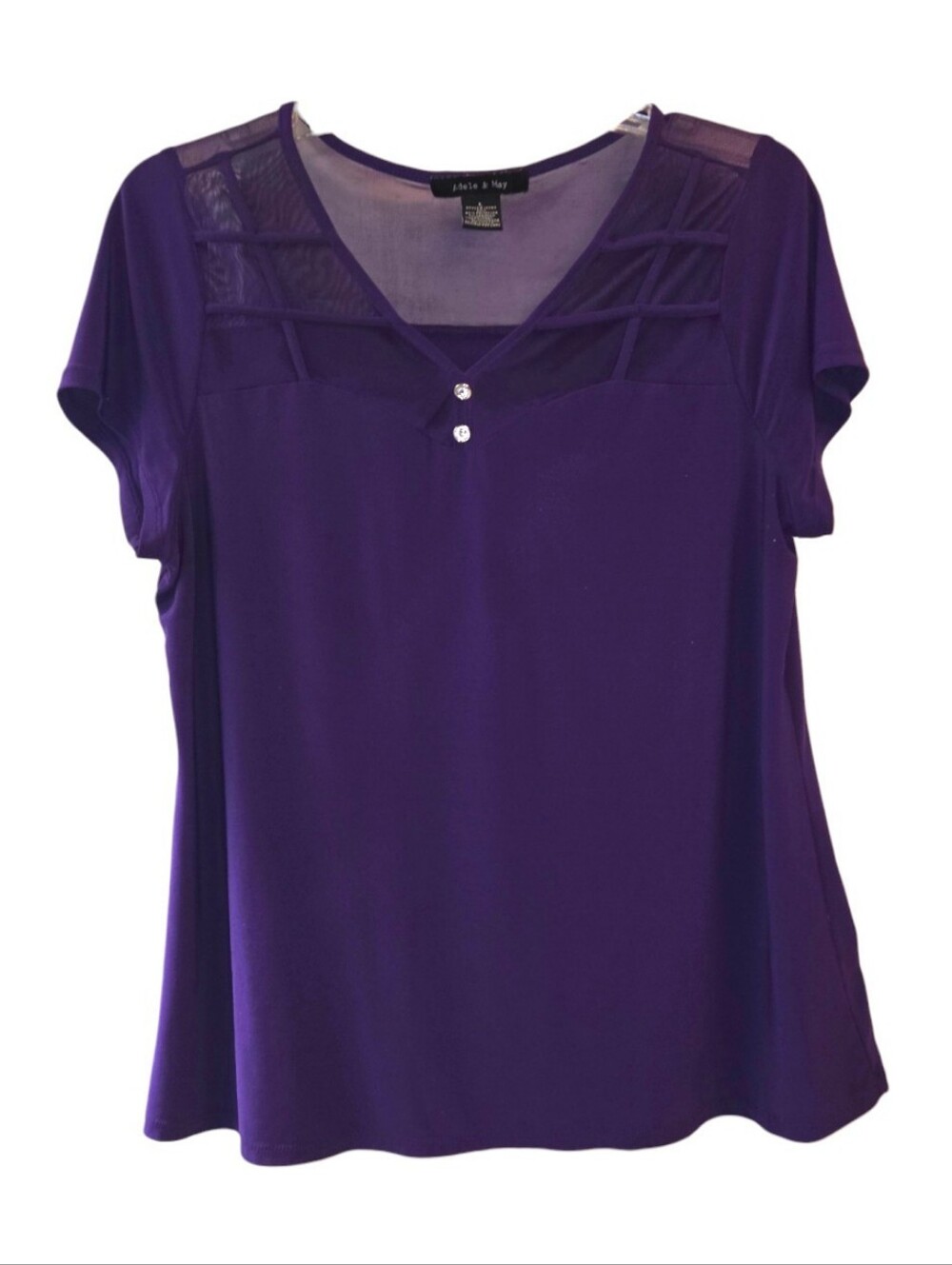 Mele & May Purple Strech Blouse